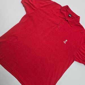 Vintage 1988 Screen Stars YMCA Boston Polo Shirt Red Mens XL Made in USA 80s